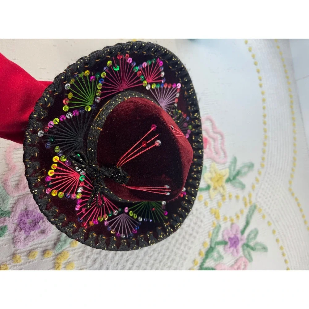 Salazar Yepez Hat‎ Festive Sequin Embellished Fiesta Party Costume Accessory